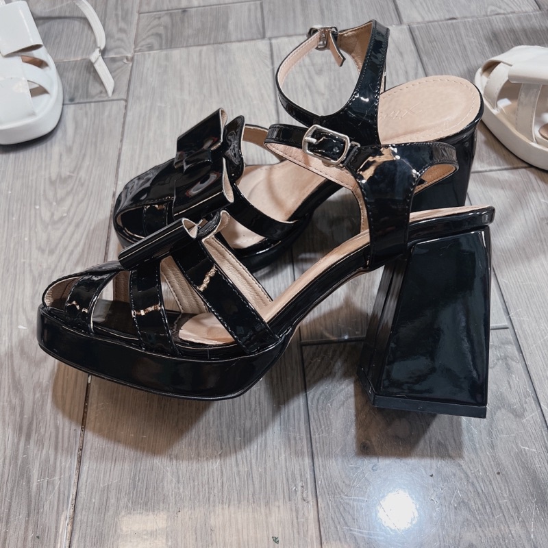 Sandal nơ quai rọ có đúp đôn 2cm và gót 9cm chuẩn size đẹp