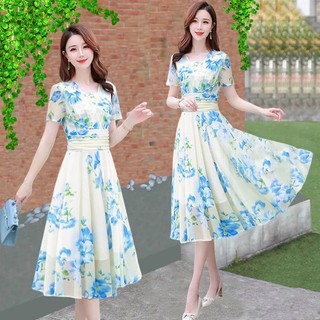 Đầm Hoa Mùa Hè Thời Trang Sang Trọng Cho Nữ