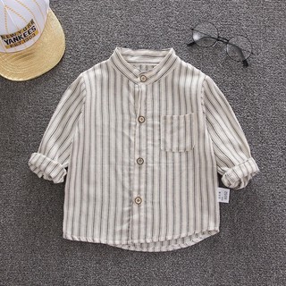 Áo sơmi sọc basic cho bé
