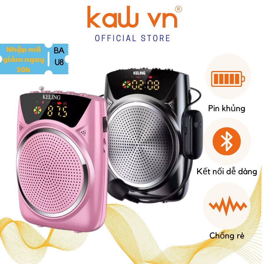 Loa trợ giảng máy trợ giảng cho giáo viên không dây Bluetooth 5.0 Chính Hãng Bosingwa-Kaw-Keling K8 KAW VIETNAM