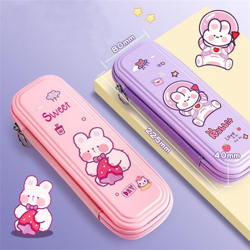 Mmluck Túi Đựng Bút Chì Sức Chứa Lớn Chống Thấm Nước Có Khóa Kéo Hình Phi Hành Gia Dễ Thương Cho Bé Trai Bé Gái