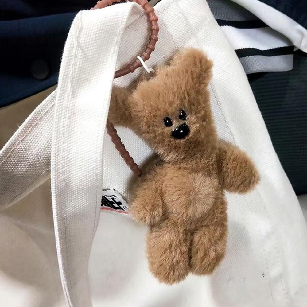 Shanhai teddy Gấu Bông Hoạt Hình Mềm Mại Có Móc Khóa Sáng Tạo Vui Nhộn Phong Cách Hàn Quốc