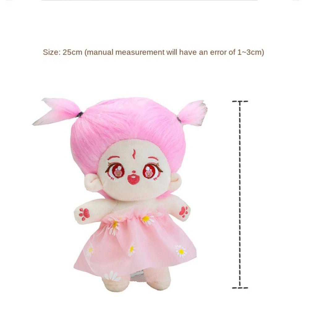 Búp Bê Nhồi Bông cotton Mặc Váy Dễ Thương Sáng Tạo 23cm