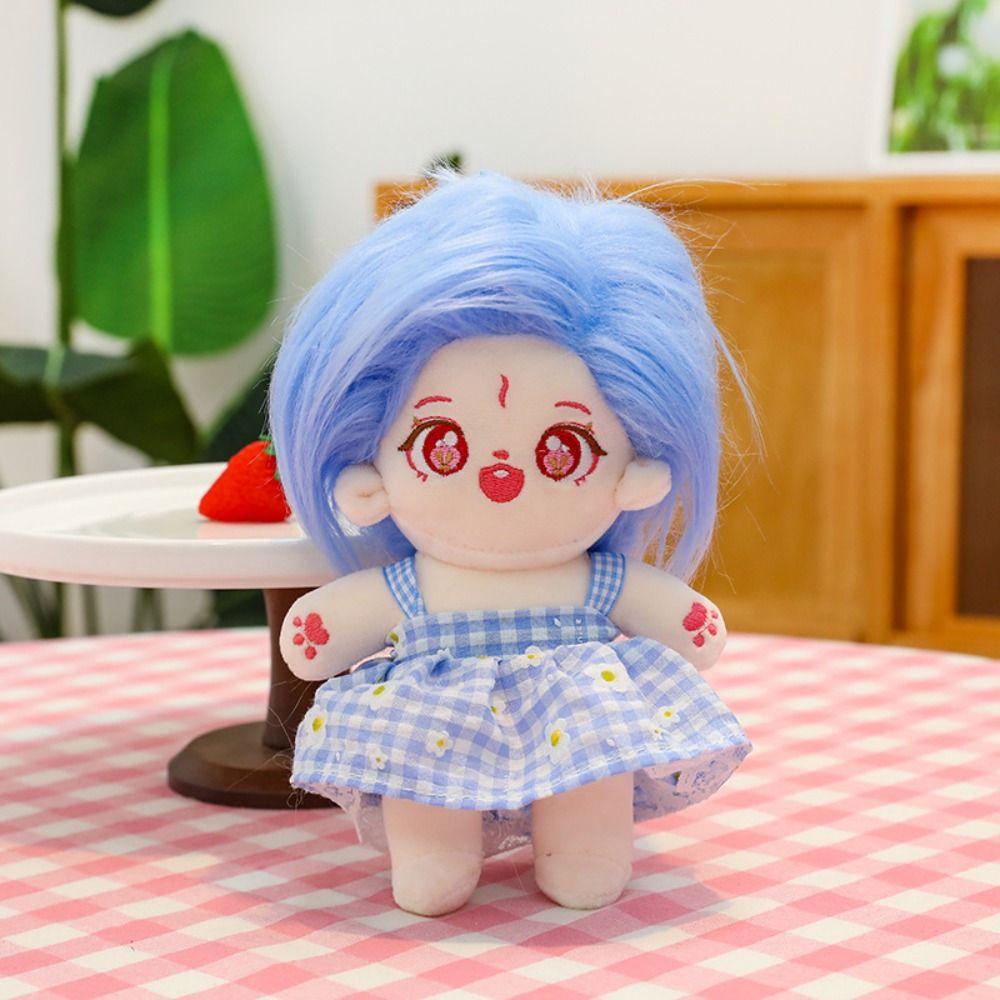 Búp Bê Nhồi Bông cotton Mặc Váy Dễ Thương Sáng Tạo 23cm