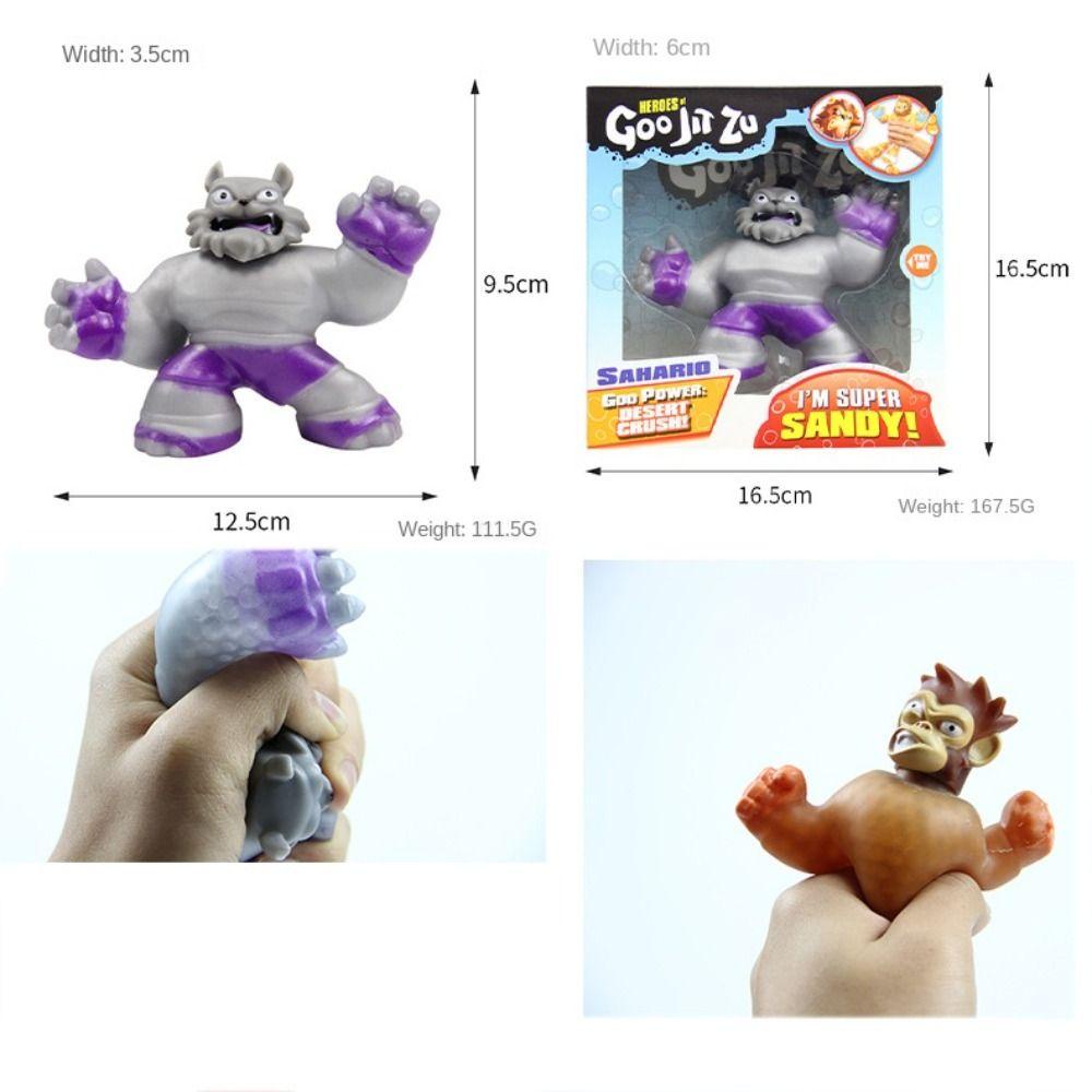 Isitaftb goo jit zu Trò Chơi Bóp Cao Su Hình Rồng Siêu Anh Hùng Có Thể Kéo Dài Được Làm Đồ Chơi Tương Tác Nhân Vật Người Sói / Chó Sói / Người Khổng Lồ Xanh Lá Cây