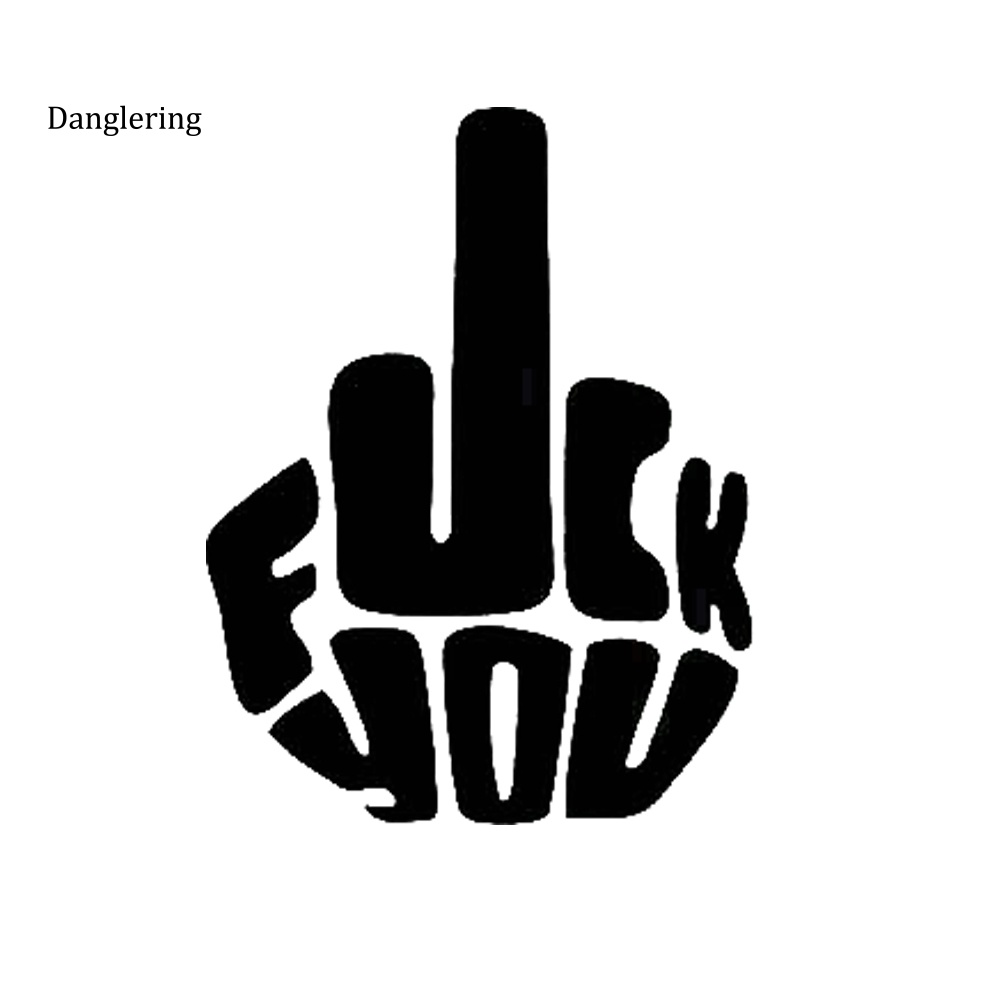 Miếng Dán Phản Quang In Chữ "fuck you" Vui Nhộn Dùng Để Trang Trí Ô Tô / Xe Tải