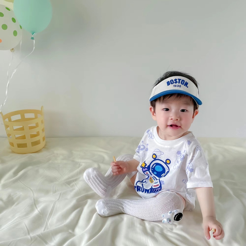 Áo Liền Quần Tam Giác Tay Ngắn Thời Trang Mùa Hè Cho Bé