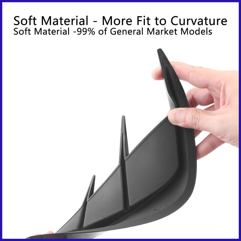 FENDER Bộ 2 Miếng Dán Sợi carbon Mềm Mại Trang Trí Lỗ Thông Gió Xe Hơi