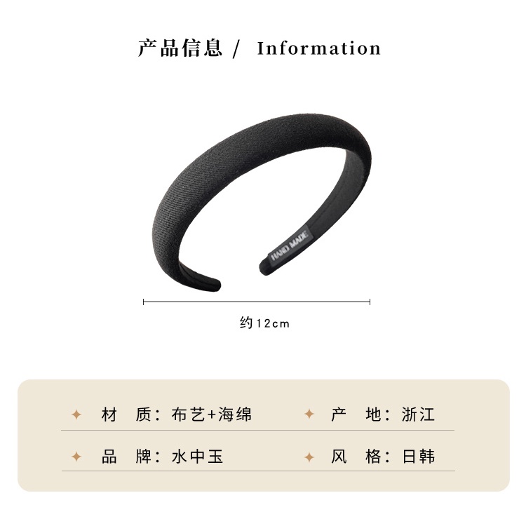 Băng Đô Cài Tóc Rửa Mặt Áp Suất Cao Hình Đầu Lâu Màu Đen Đính Ngọc Trai Phong Cách Mới Năm 2023