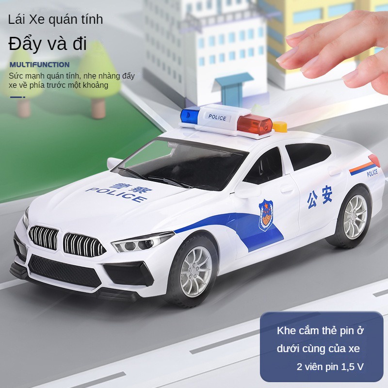 Đồ Chơi Mô Hình Xe Cảnh Sát Có Đèn Và Nhạc Cho Bé Trai