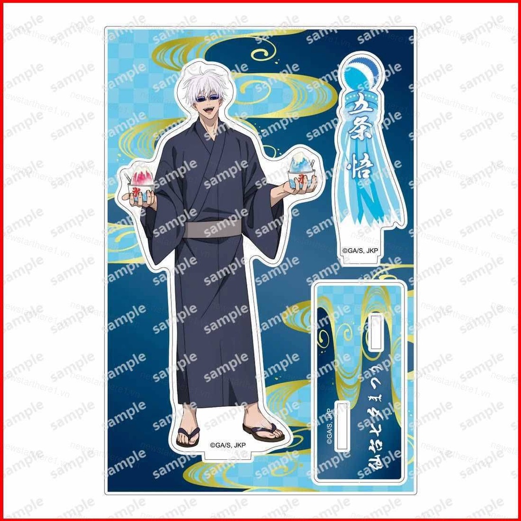Ere1 Mô Hình Đồ Chơi Nhân Vật jujutsu kaisen Mặc kimono gojo satoru Bằng acrylic