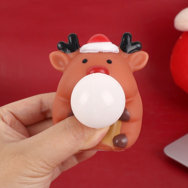 Đồ Chơi Nắn Bóp Đàn Hồi Giảm stress Hình Ông Già Noel Hoạt Hình