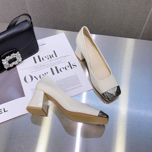 Giày Cao Gót Mũi Vuông Thiết Kế Thoải Mái Thời Trang Mới 2023 Cho Nữ