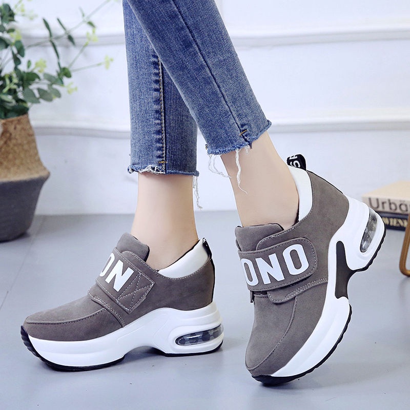 Giày Lười Đế Dày Tăng Chiều Cao Cỡ Lớn Thoải Mái Thời Trang Xuân Thu Cho Nữ