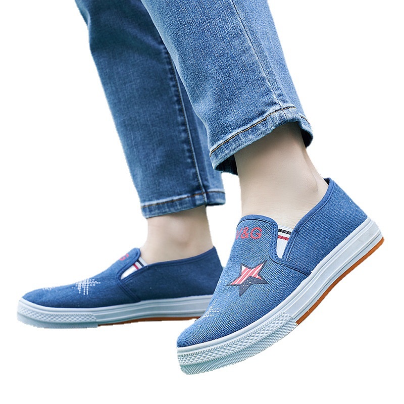 Bonnie Cathy Giày Vải denim Mềm Thoáng Khí Chống Trượt Và Mài Mòn Thời Trang Cho Nữ