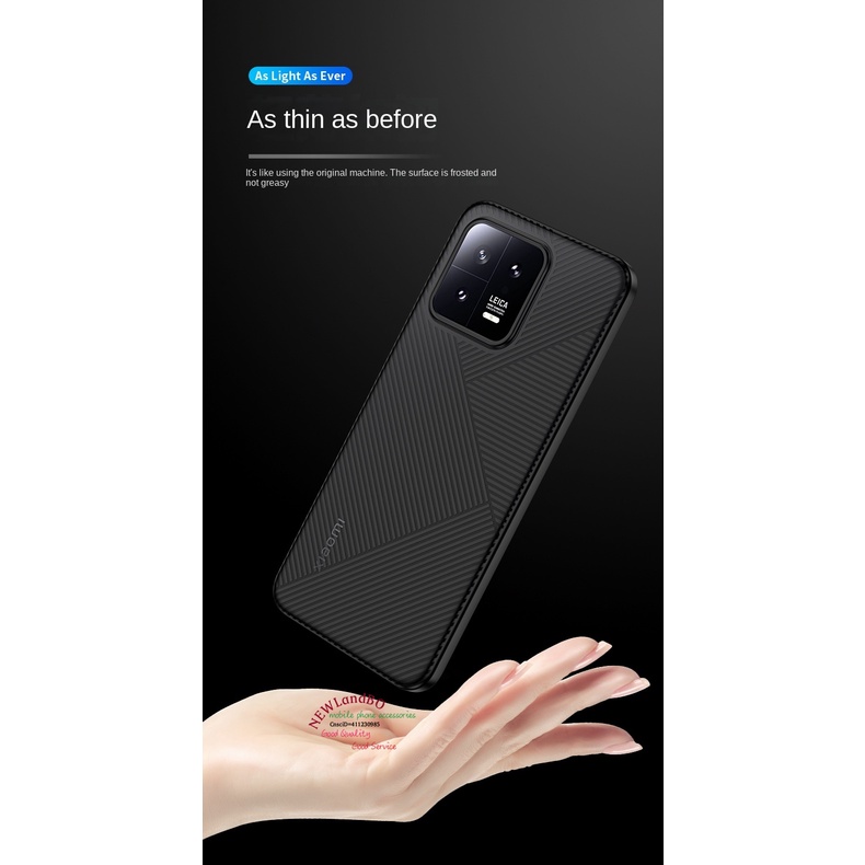 Ốp Điện Thoại Màu Đen Siêu Mỏng Chống Trượt Cho xiaomi 13 13pro mi 13ultra