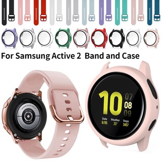 Dây đeo 20mm + ốp bảo vệ chuyên dụng cho đồng hồ thông minh samsung galaxy watch 4 / 5 / 6 40mm 44mm 2 40mm 44mm