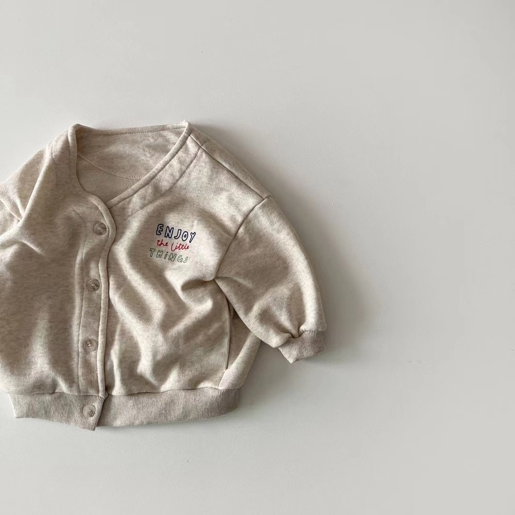 Áo Khoác cotton Tay Dài Dành Cho Bé Gái 0-2 Tuổi