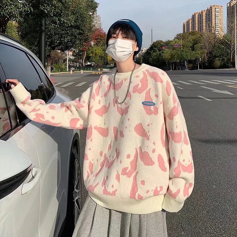 Áo Len Họa Tiết Hoạt Hình Vui Nhộn Cho Nam Và Nữ