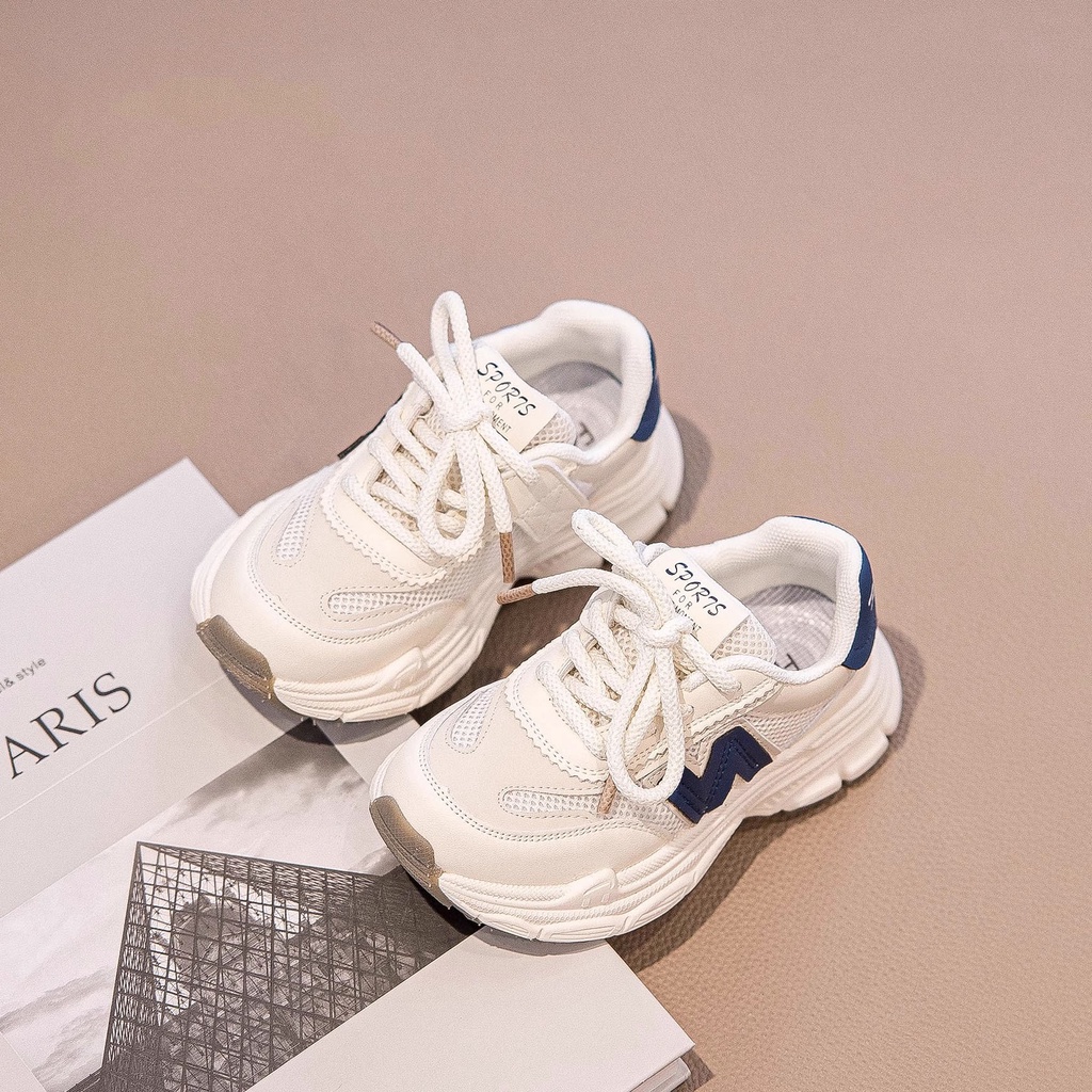 Giày Thể Thao Đế Mềm Chống Trượt Thoáng Khí Thời Trang Cho Bé