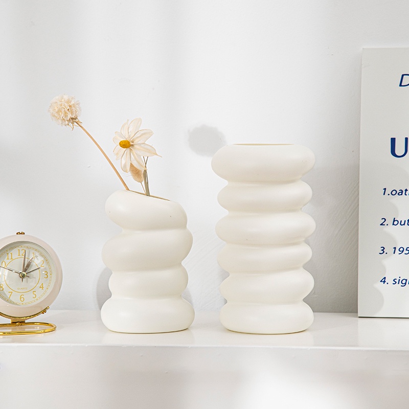 Bình Hoa Nhựa Phong Cách Bắc Âu Tối Giản Dùng Để Trang Trí Nhà