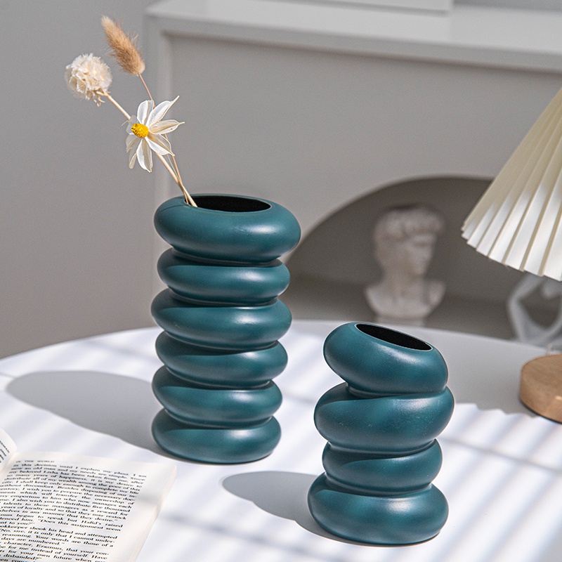 Bình Hoa Nhựa Phong Cách Bắc Âu Tối Giản Dùng Để Trang Trí Nhà