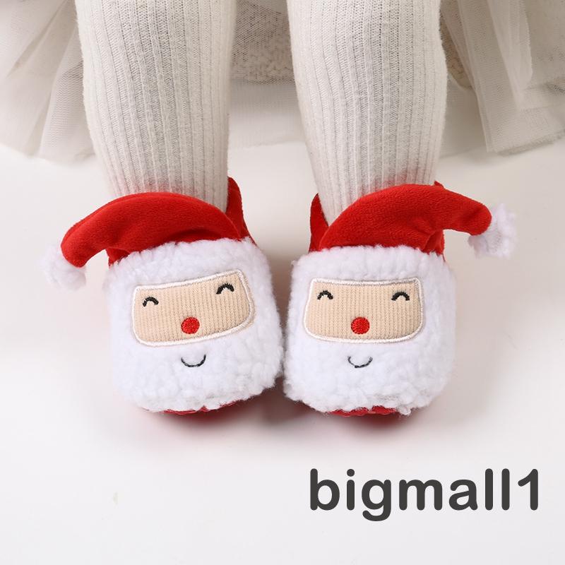 Topmall Giày Bốt Ông Già Noel Hoạt Hình Giữ Ấm Cho Bé