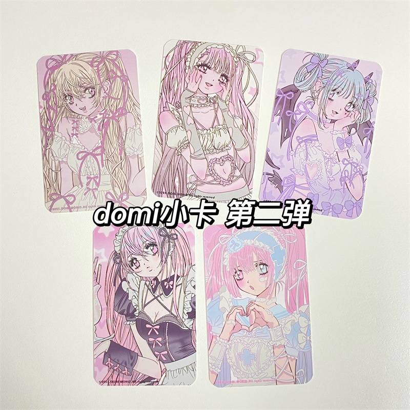 Bộ Thẻ Hình Cô Hầu Gái 3-inch y2k Hàn Quốc