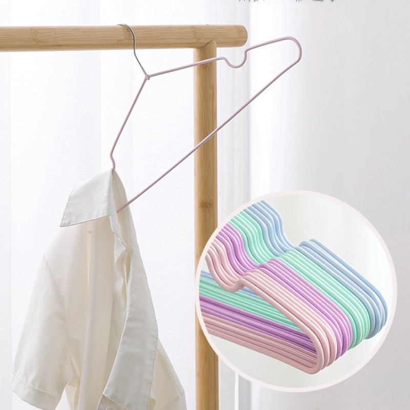 Móc treo quần áo kim loại bọc nhựa chống trượt, Người lớn / Trẻ em-AENEA