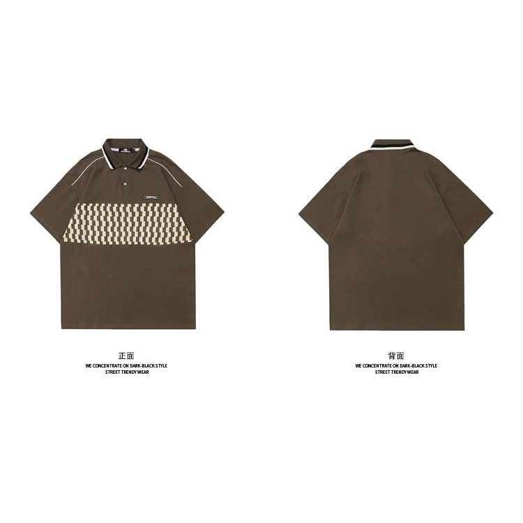 Áo polo Ngắn Tay Form Rộng Thời Trang Cho Nam