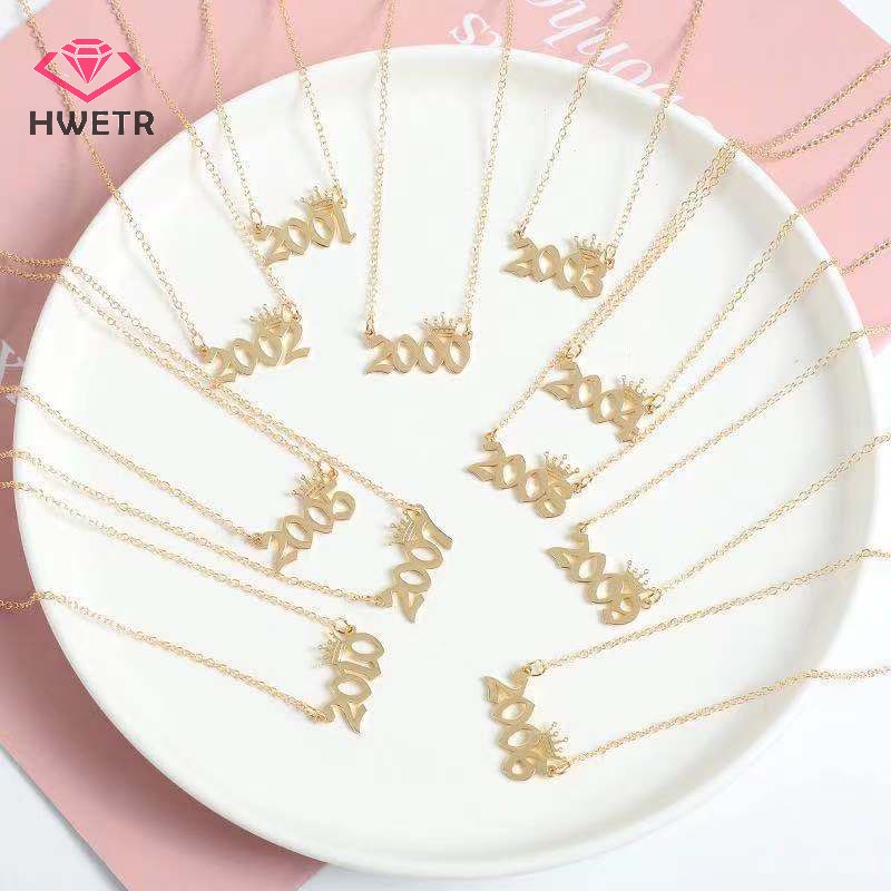 Vòng cổ Mặt Hình Vương Miện Năm Mới 1980 Đến 2019 Dành Cho Nữ