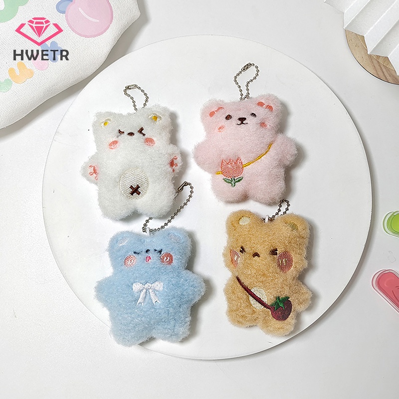 Móc Khóa Hình Gấu Nhồi Bông Dễ Thương Mới
