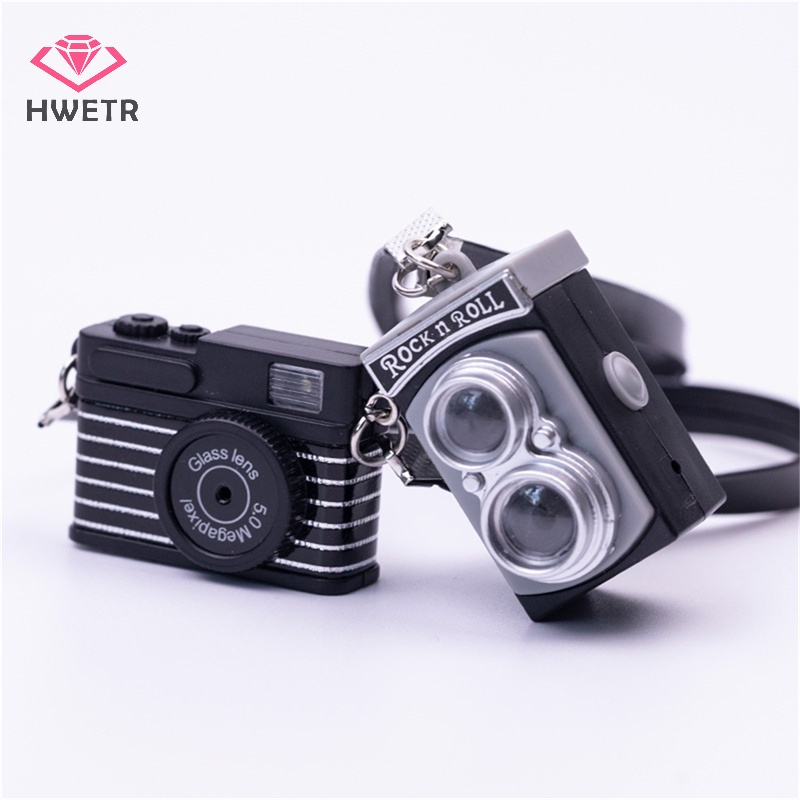 Móc Khóa Hình camera Có Đèn led Dễ Thương Mới