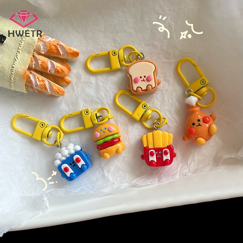 Móc Chìa Khóa Hình Trống Và Tỏi Bằng Nhựa resin Dễ Thương Mới