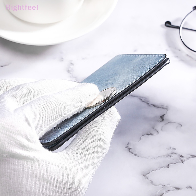 Ví Da pu mini Nhiều Ngăn Đựng Thẻ Gập Lại Được Thời Trang Cho Nam Mới