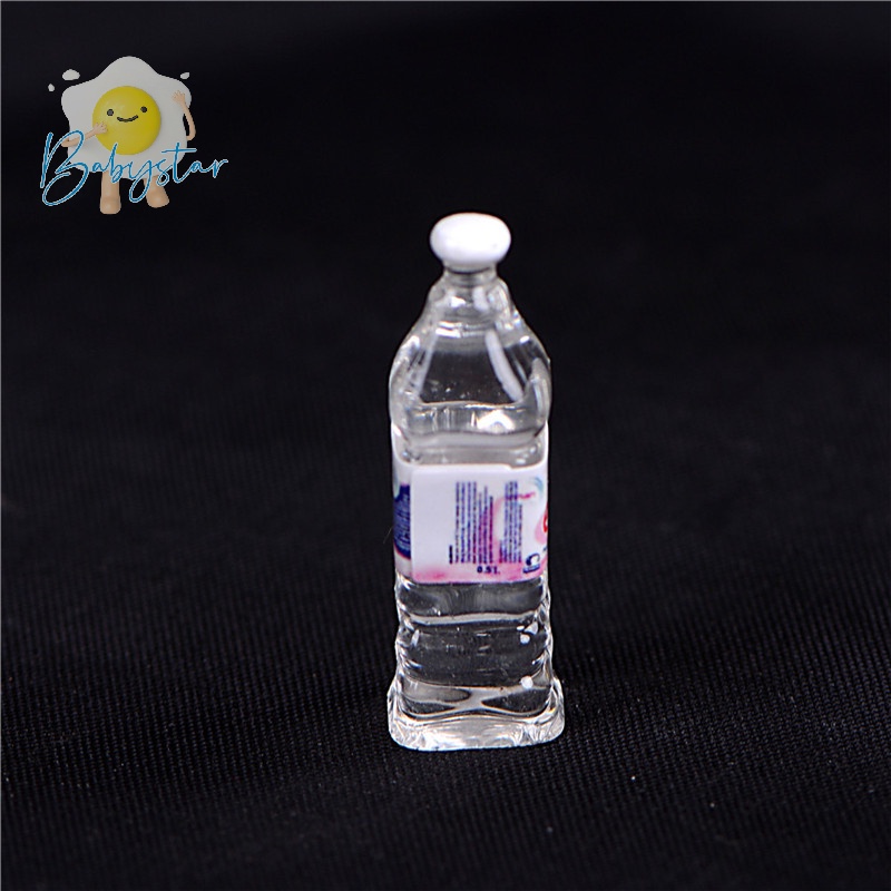 Set 4 Chai Nước Khoáng Mini Tỉ Lệ 1 / 6 1 / 12 Dùng Để Trang Trí Nhà Búp Bê Mới