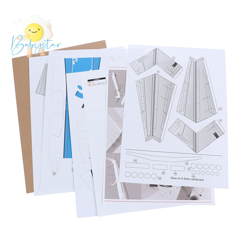 Mô Hình Máy Bay Chiến Đấu boeing 737 Bằng Giấy 3d Tỉ Lệ 1: 100 Mới