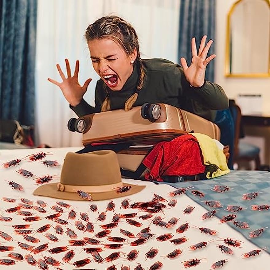 Bộ 50 Con Gián Giả Dùng Trang Trí Tiệc Halloween