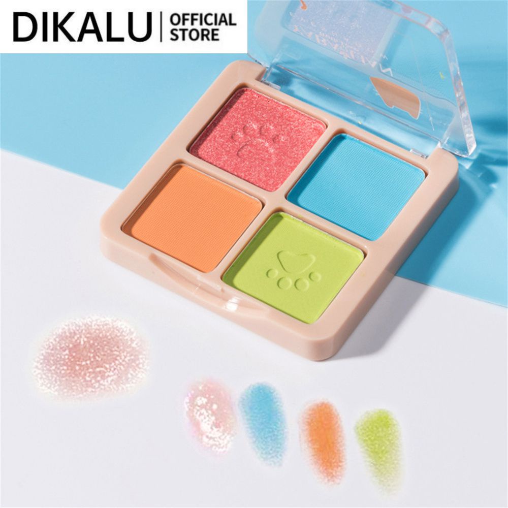 Abolian Thú Vị Phấn Mắt 4 màu Olive Xanh Xanh Độ Bão Hòa Thấp Màu Xám Bột Matte Trang Điểm Mắt Ngách Trang Điểm beautysecret1