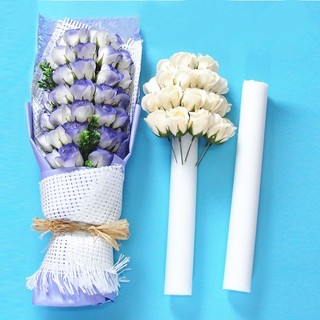 Thanh Xốp 60cm Quấn Hoa Đính Ngọc Trai Giả