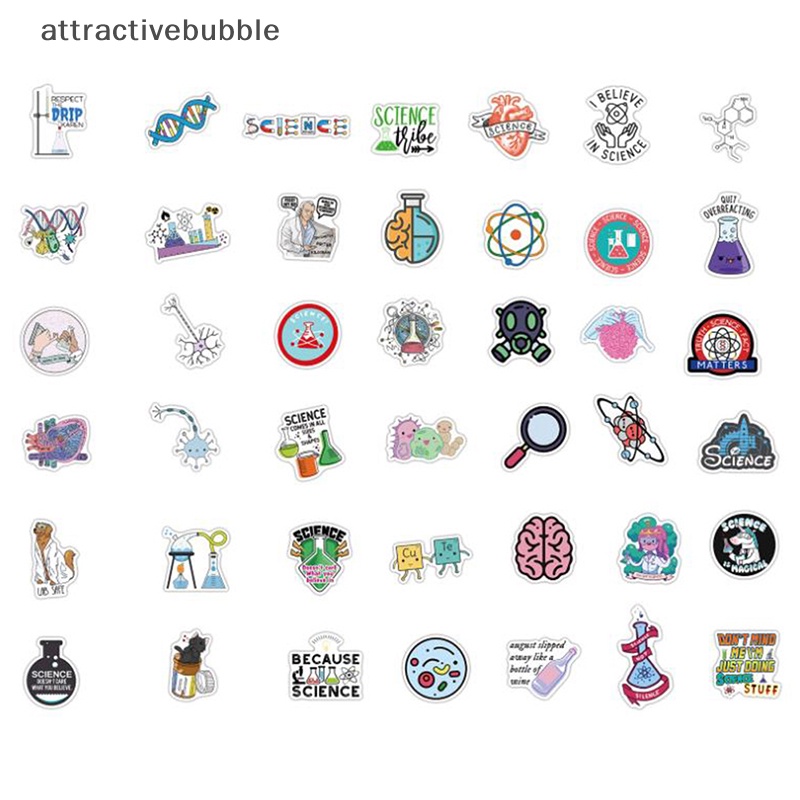 Atvn Set 100 sticker Hóa Học Dán Trang Trí laptop Điện Thoại Ván Trượt martijn