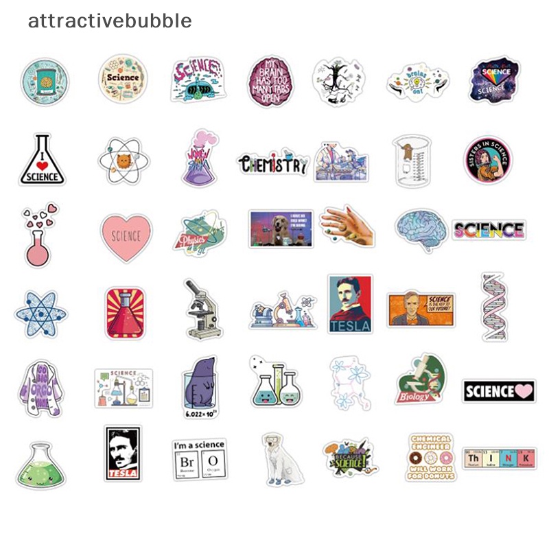 Atvn Set 100 sticker Hóa Học Dán Trang Trí laptop Điện Thoại Ván Trượt martijn