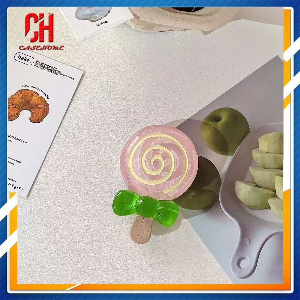 Dễ Thương Giá Đỡ Điện Thoại Di Động Hình Kẹo Mút Hoạt Hình 3d Có Thể Thu Vào