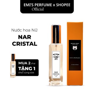Nước hoa xịt thơm nar cristal emi’s perfume eau de parfum, hương gỗ tươi mát lưu hương lâu