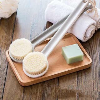 Bàn chải cọ lưng tắm nhật bản, bàn chải cọ nhà tắm cán dài, cây bàn chải cọ lưng garin