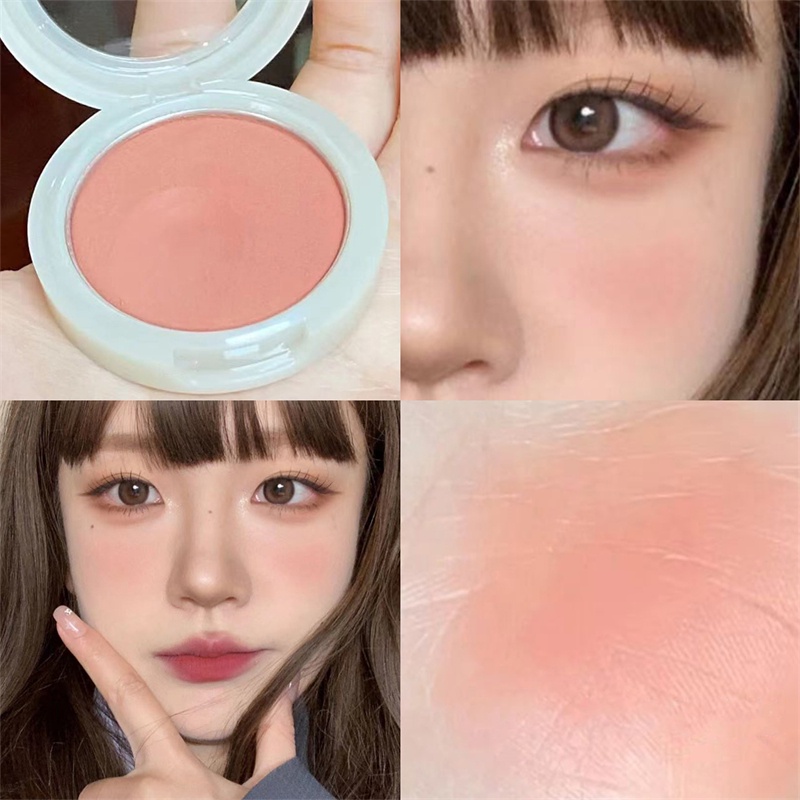 Ineyoo Phấn Má Hồng Nhẹ Nhàng Kèm Mút Trang Điểm