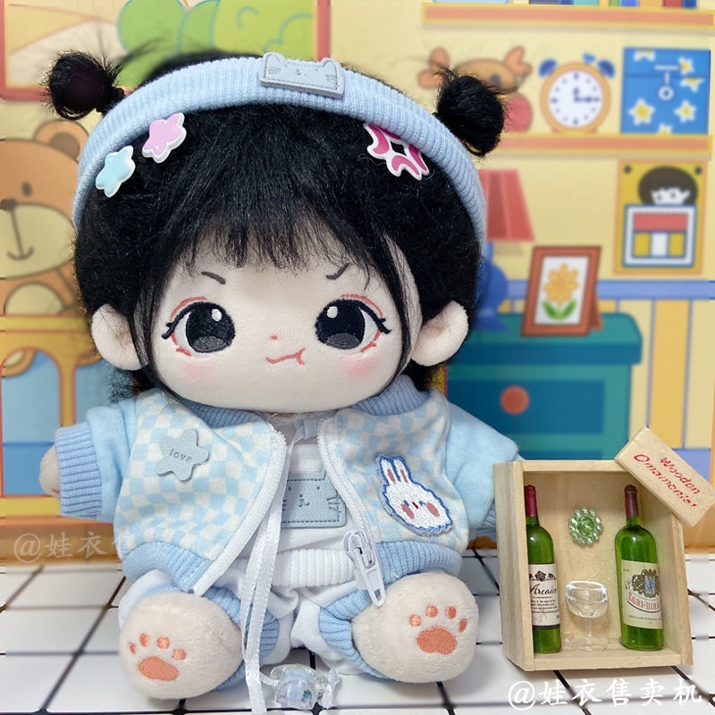 Búp Bê Mặc Áo Khoác Quần Dài 20cm Bằng cotton Dễ Thương 0905
