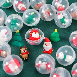 Quả Trứng Búp Bê Ông Già Noel 32mm mini Trang Trí Cây Thông Giáng Sinh
