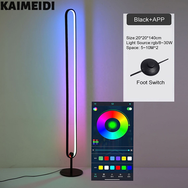 Kaimeidi Đèn led rgb Hình Chữ u Nhiều Màu Sắc Tối Giản Trang Trí Phòng Khách / Phòng Ngủ