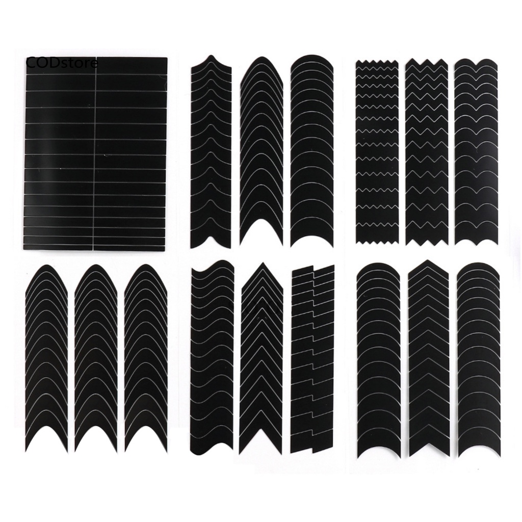 Kdc set 6 Miếng Dán Móng Tay diy Kiểu Pháp Sáng Tạo